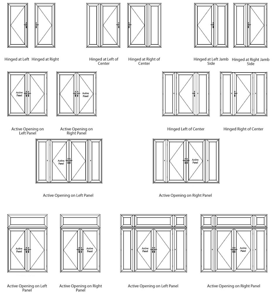 uPVC French Doors design