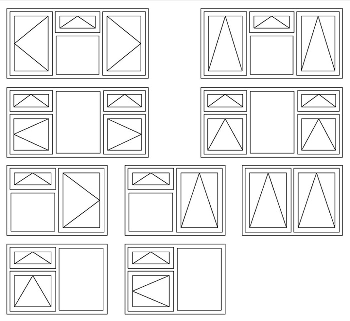 uPVC casement windows Design